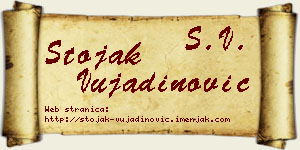 Stojak Vujadinović vizit kartica